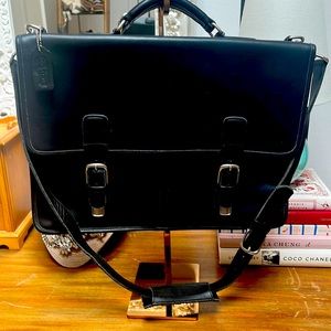 Coach Briefcase unisex black